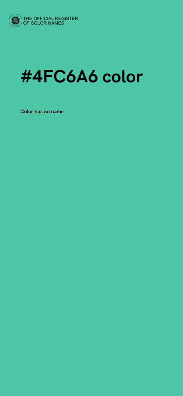#4FC6A6 color image