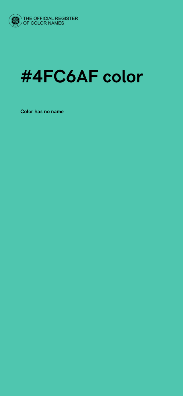 #4FC6AF color image