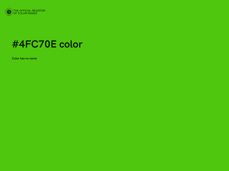#4FC70E color image