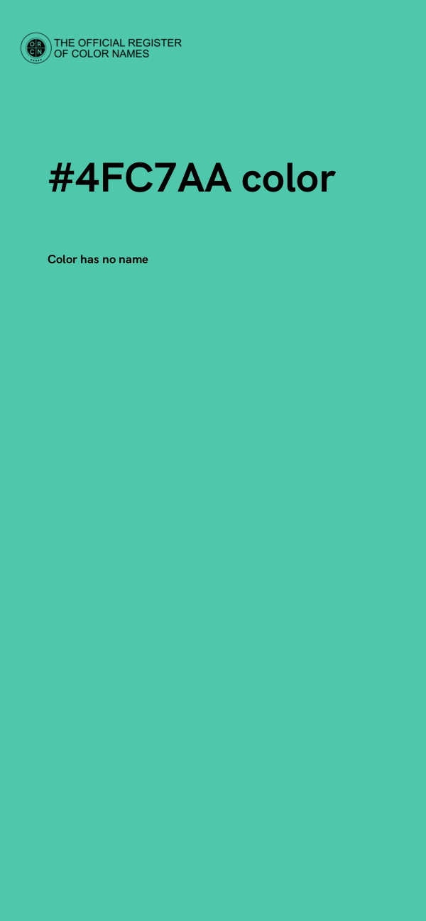 #4FC7AA color image