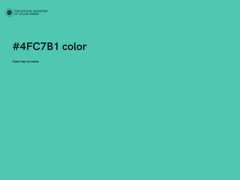 #4FC7B1 color image