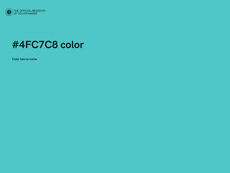 #4FC7C8 color image