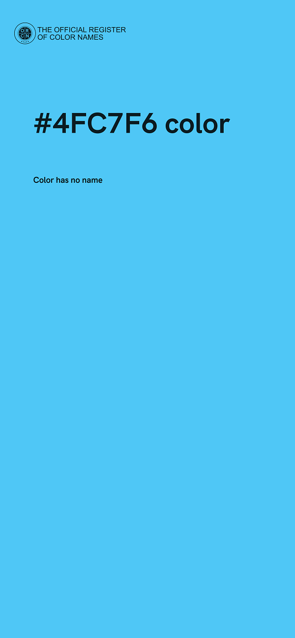 #4FC7F6 color image