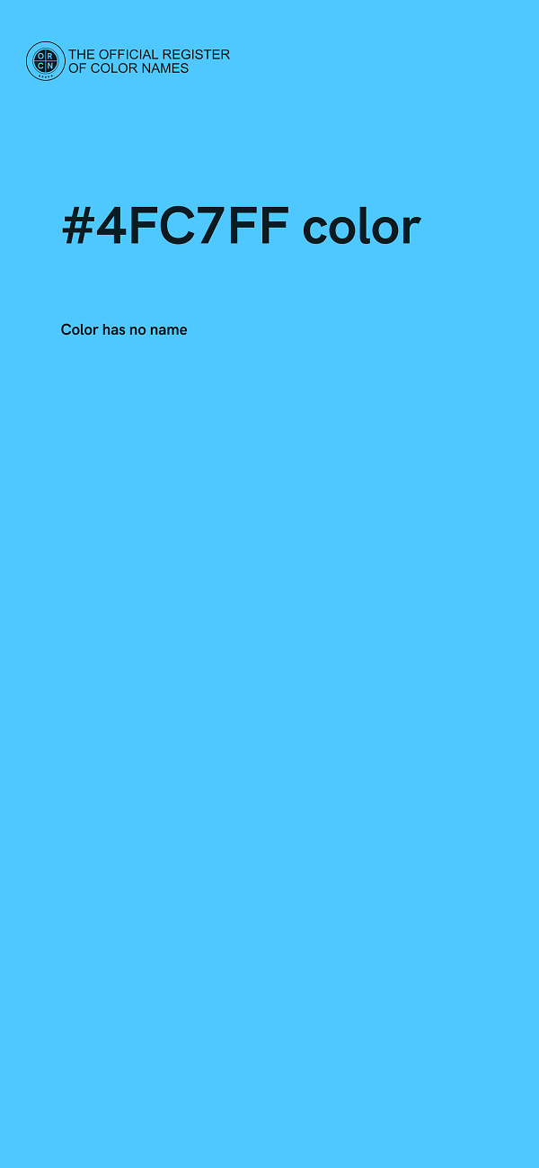 #4FC7FF color image