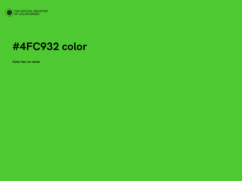 #4FC932 color image