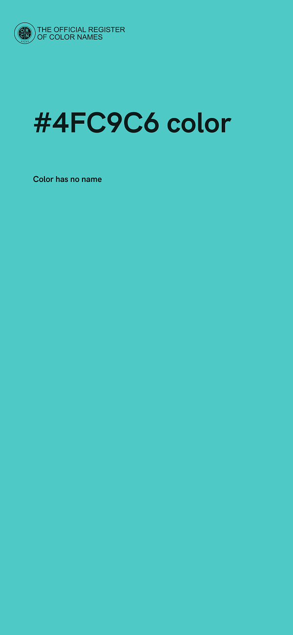 #4FC9C6 color image
