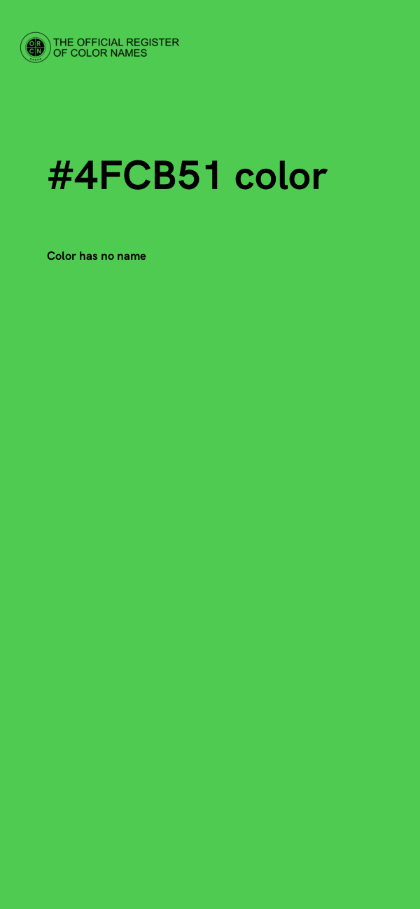 #4FCB51 color image