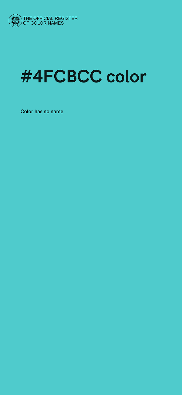 #4FCBCC color image