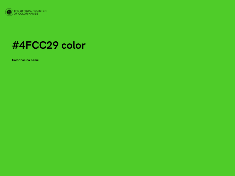 #4FCC29 color image
