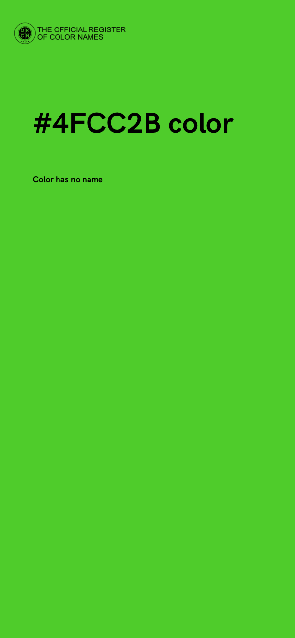 #4FCC2B color image