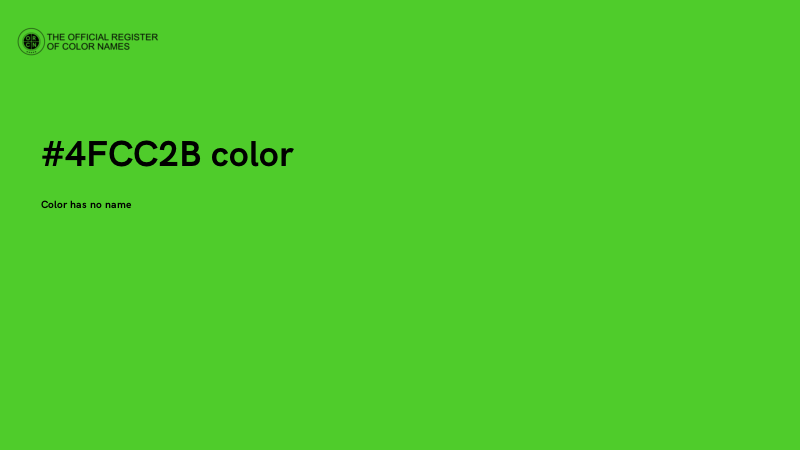 #4FCC2B color image