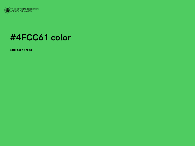 #4FCC61 color image