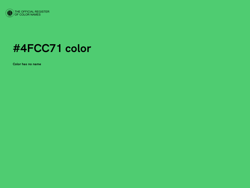 #4FCC71 color image