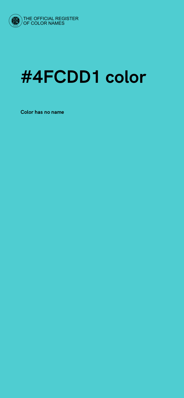 #4FCDD1 color image