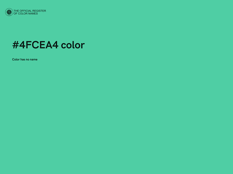 #4FCEA4 color image