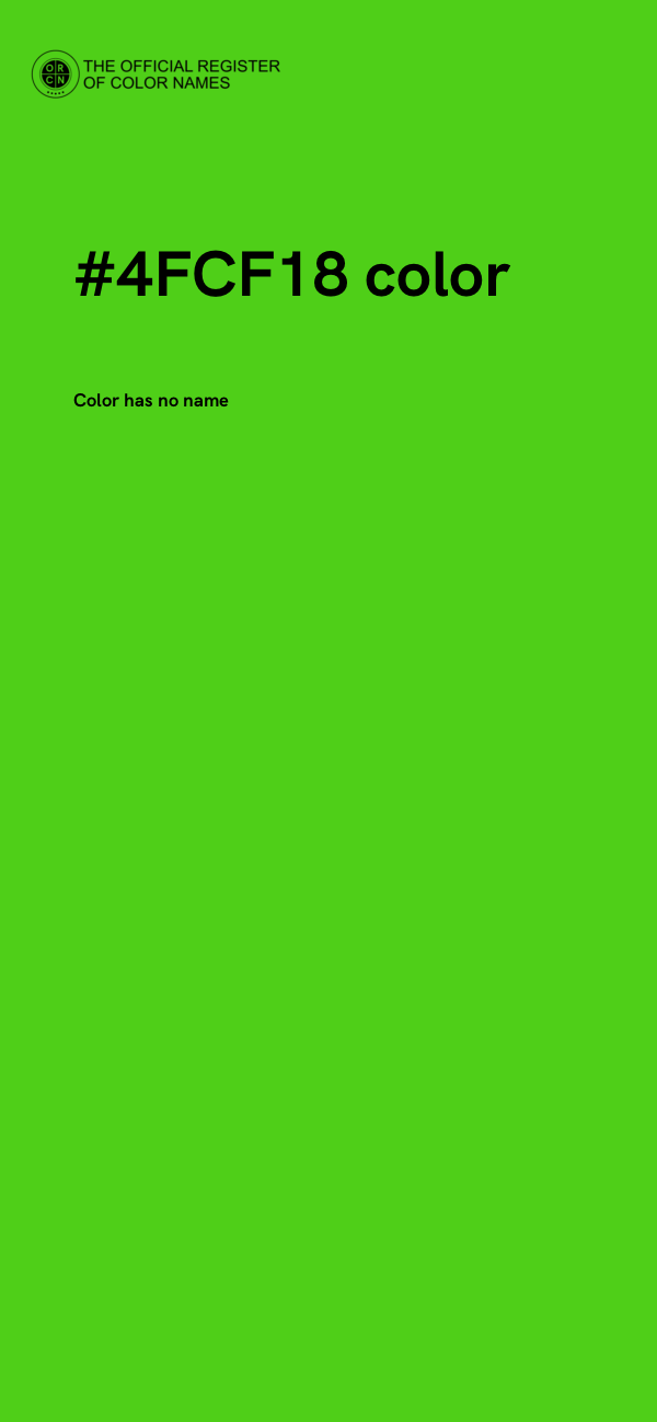 #4FCF18 color image