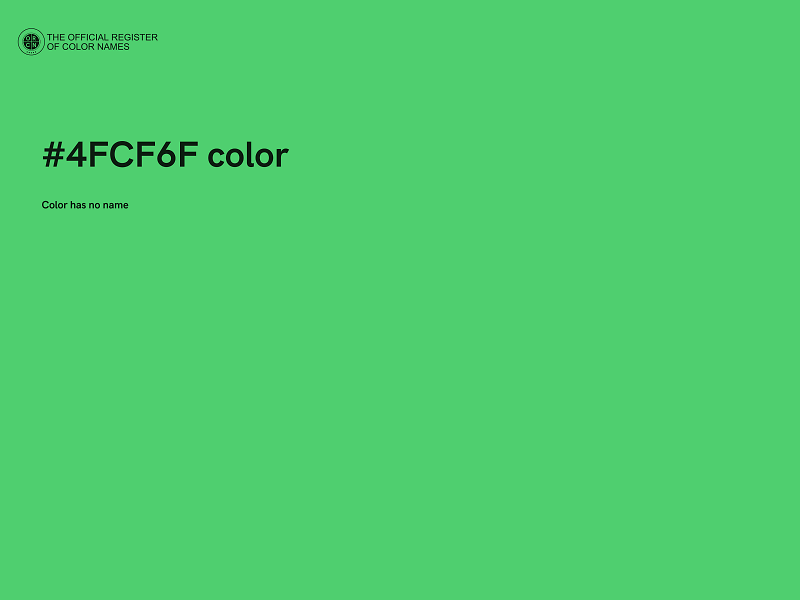 #4FCF6F color image