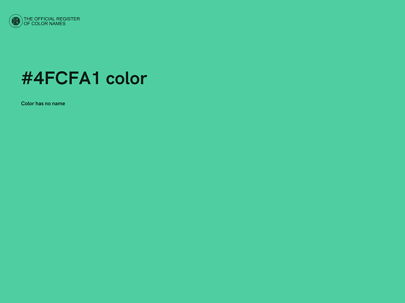 #4FCFA1 color image