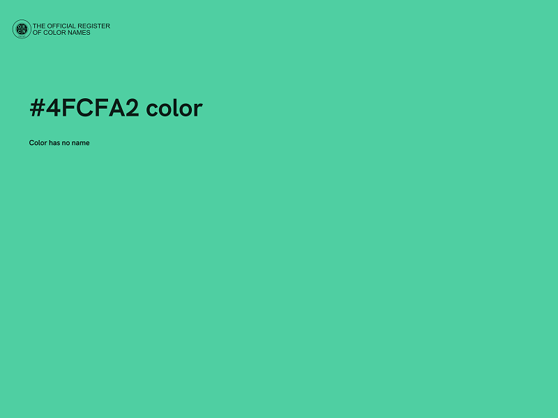 #4FCFA2 color image