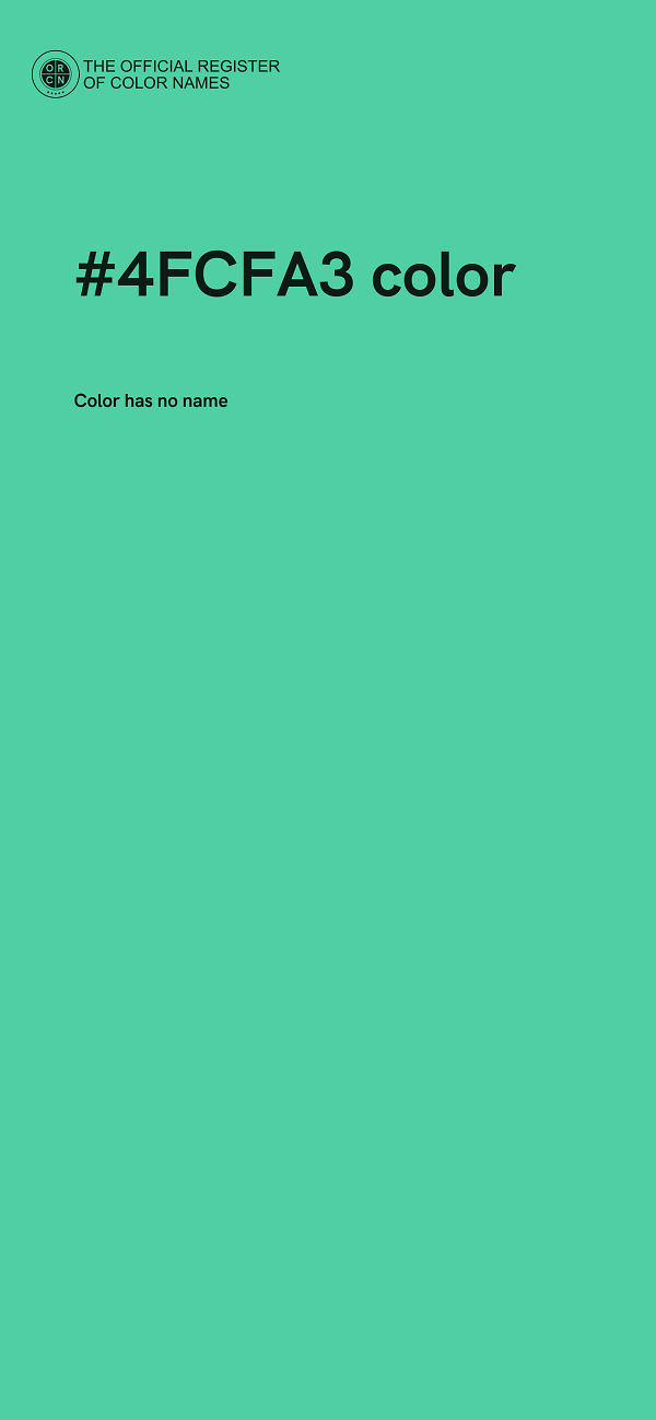 #4FCFA3 color image