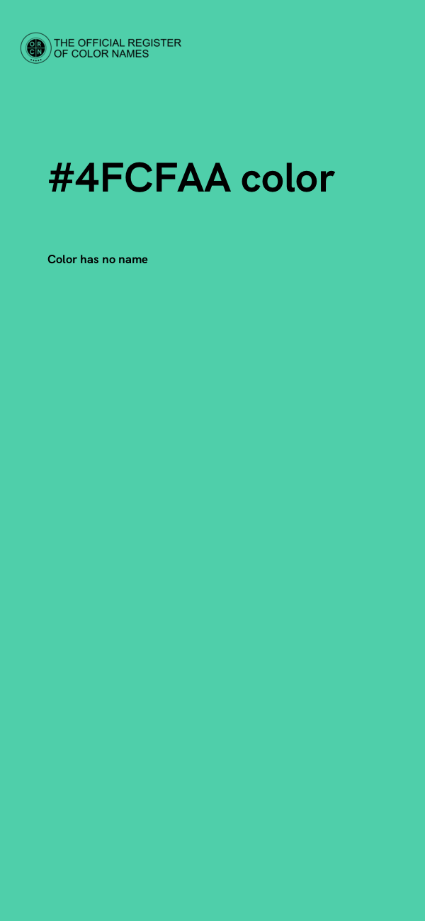 #4FCFAA color image