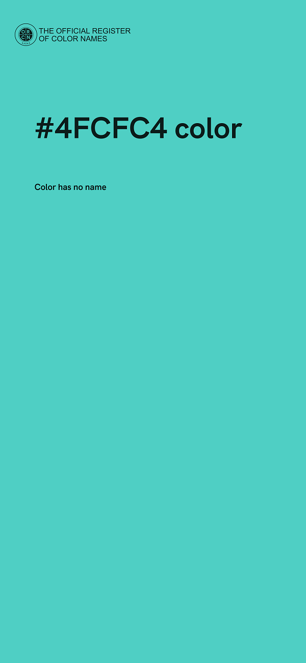 #4FCFC4 color image