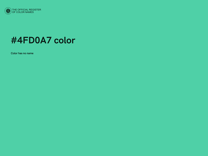 #4FD0A7 color image