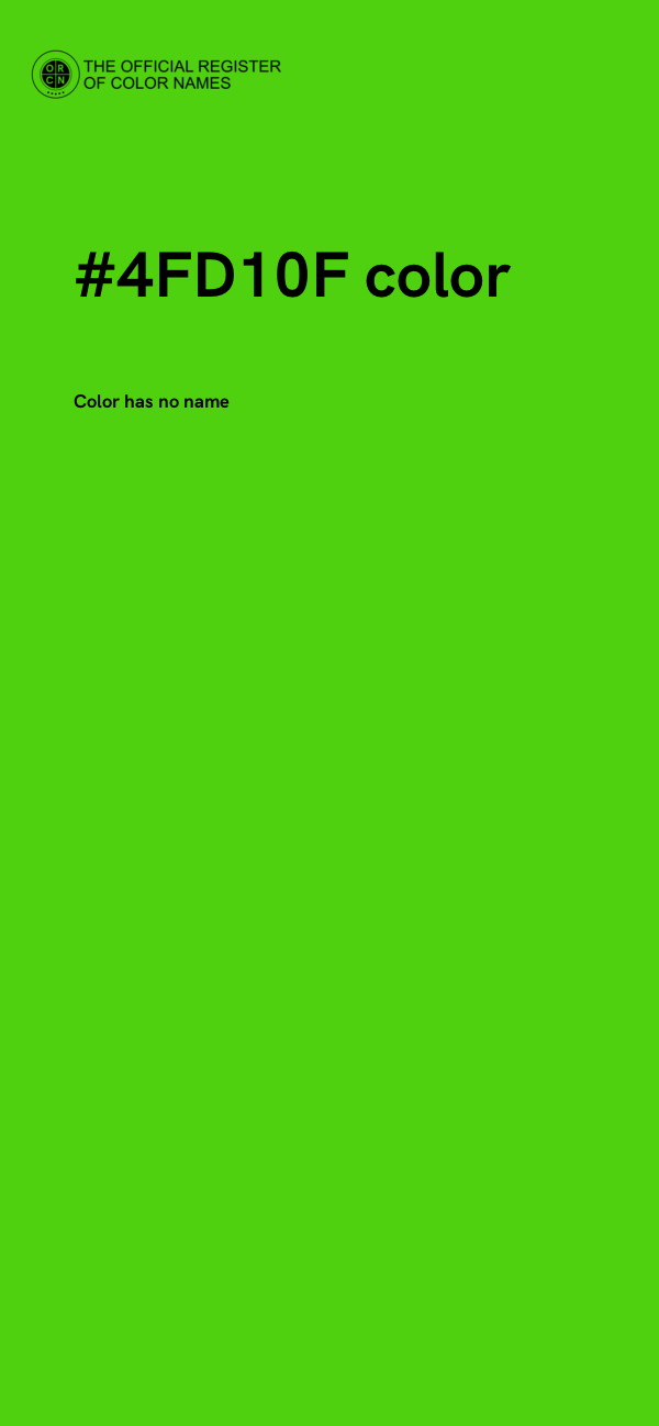#4FD10F color image