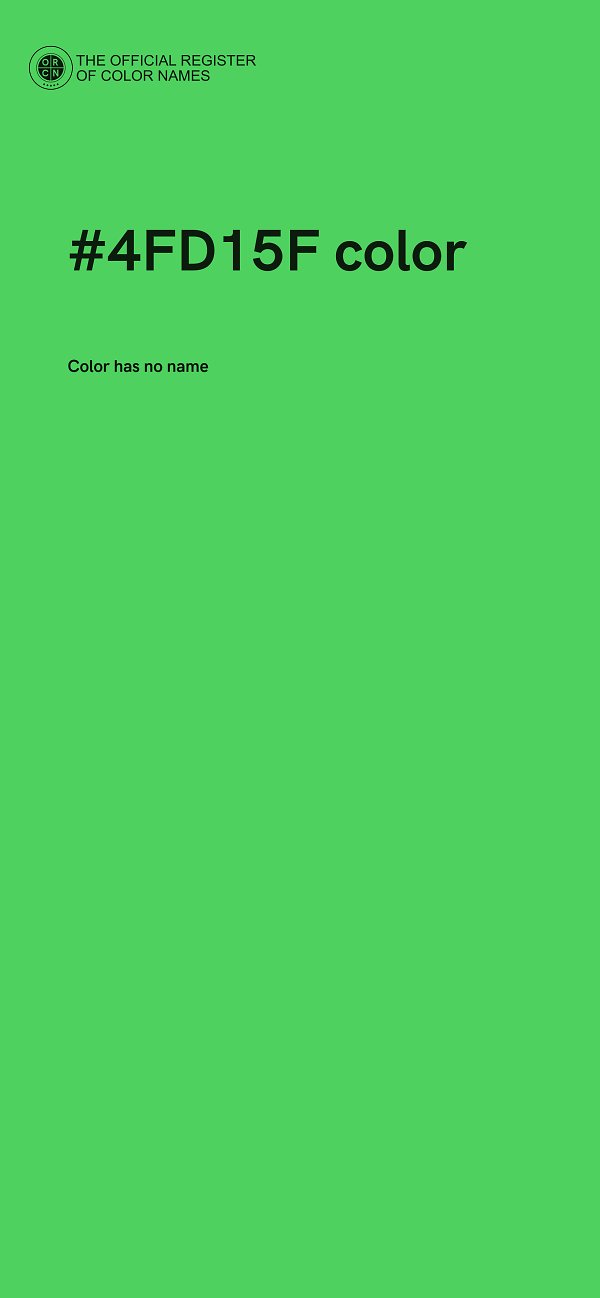 #4FD15F color image