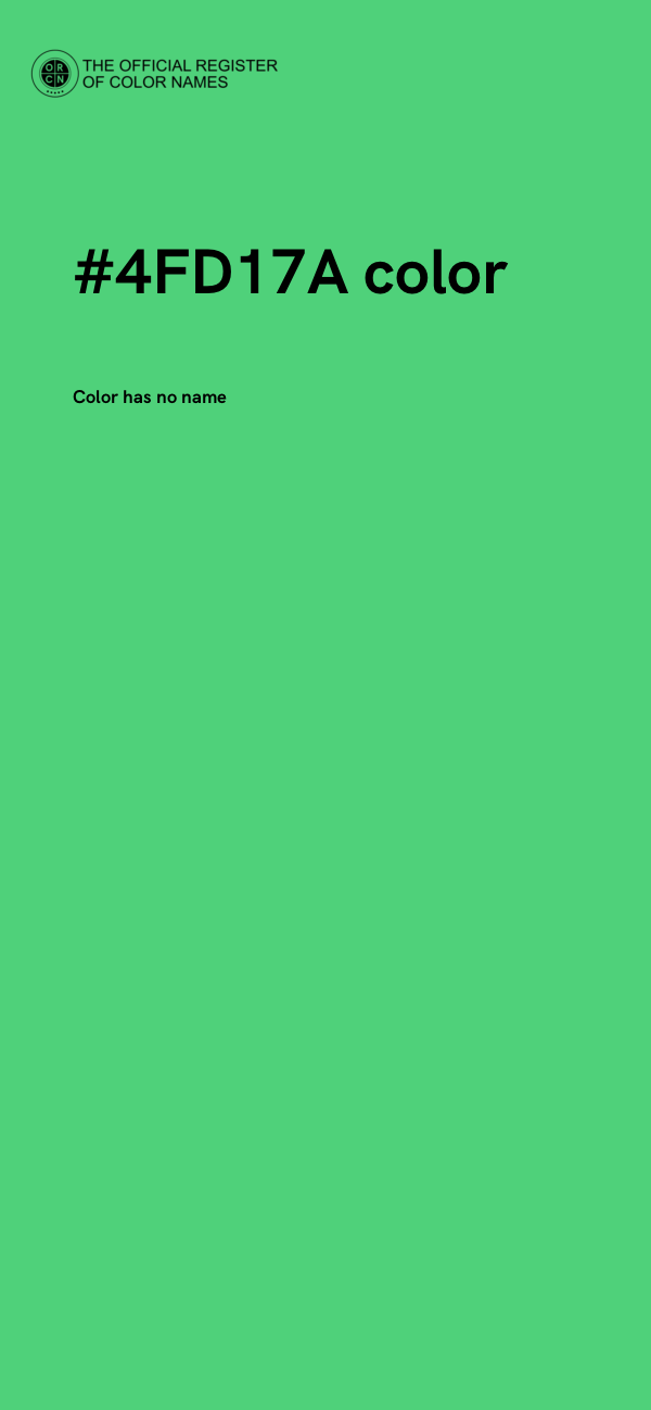 #4FD17A color image