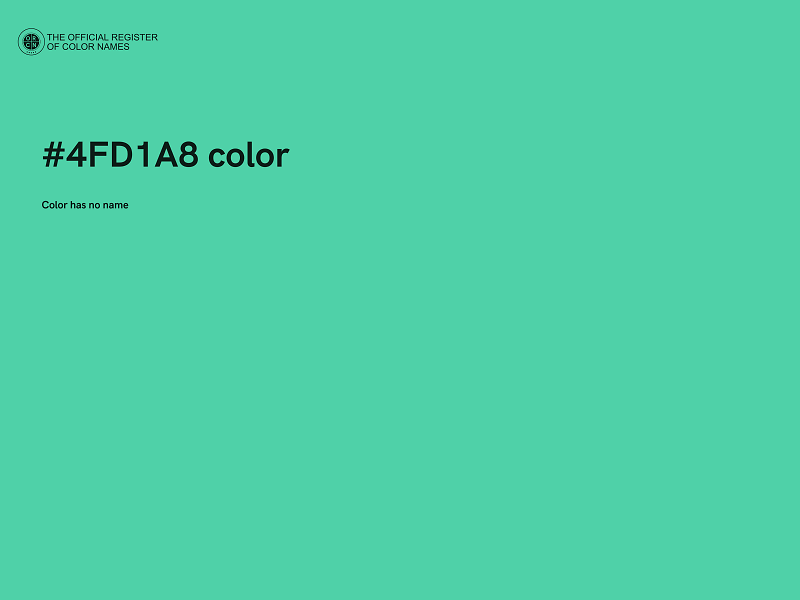 #4FD1A8 color image