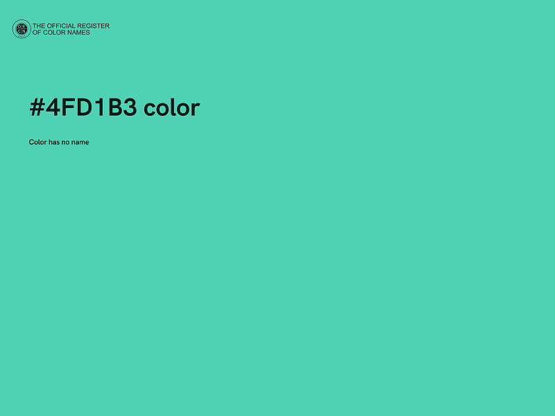 #4FD1B3 color image