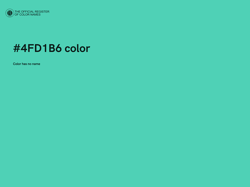 #4FD1B6 color image