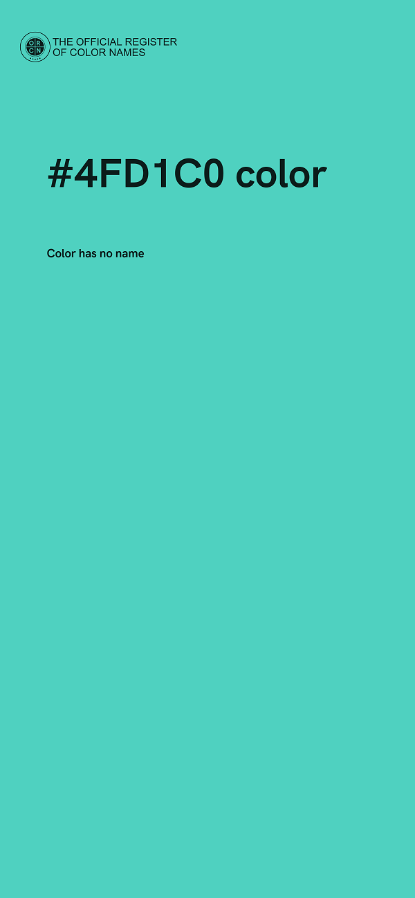 #4FD1C0 color image