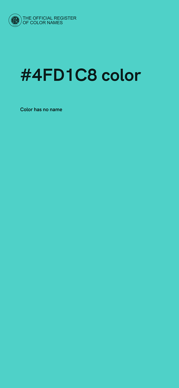 #4FD1C8 color image