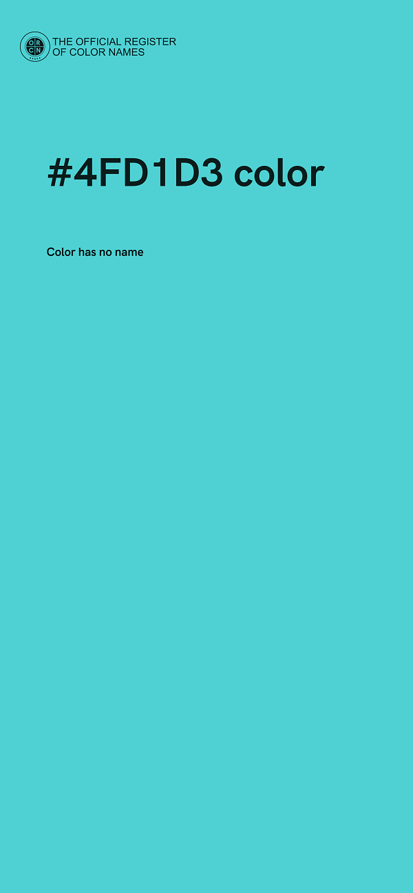 #4FD1D3 color image