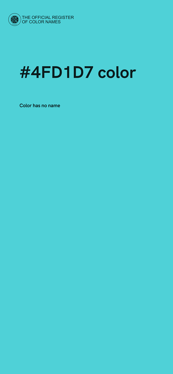 #4FD1D7 color image