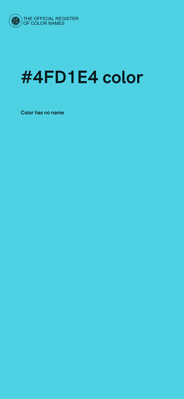 #4FD1E4 color image