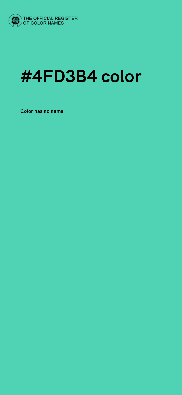 #4FD3B4 color image