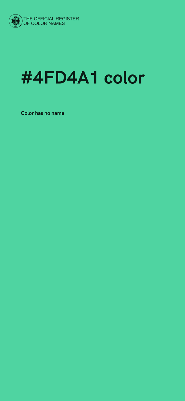 #4FD4A1 color image