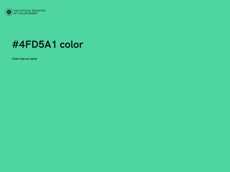 #4FD5A1 color image