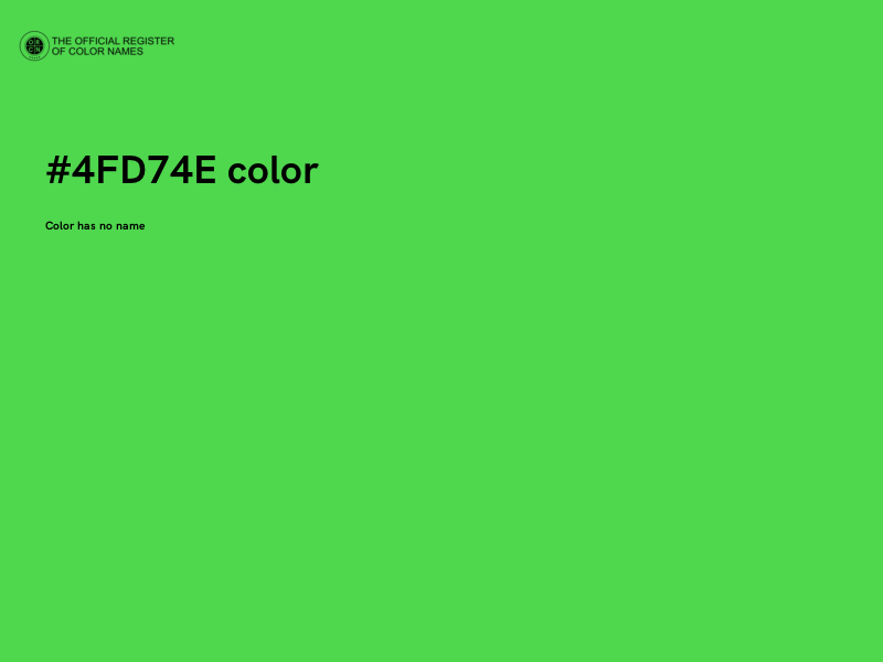 #4FD74E color image