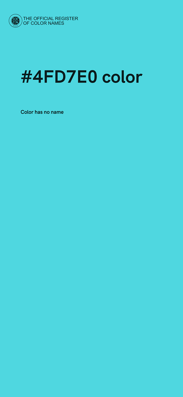 #4FD7E0 color image