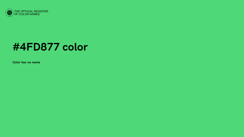 #4FD877 color image