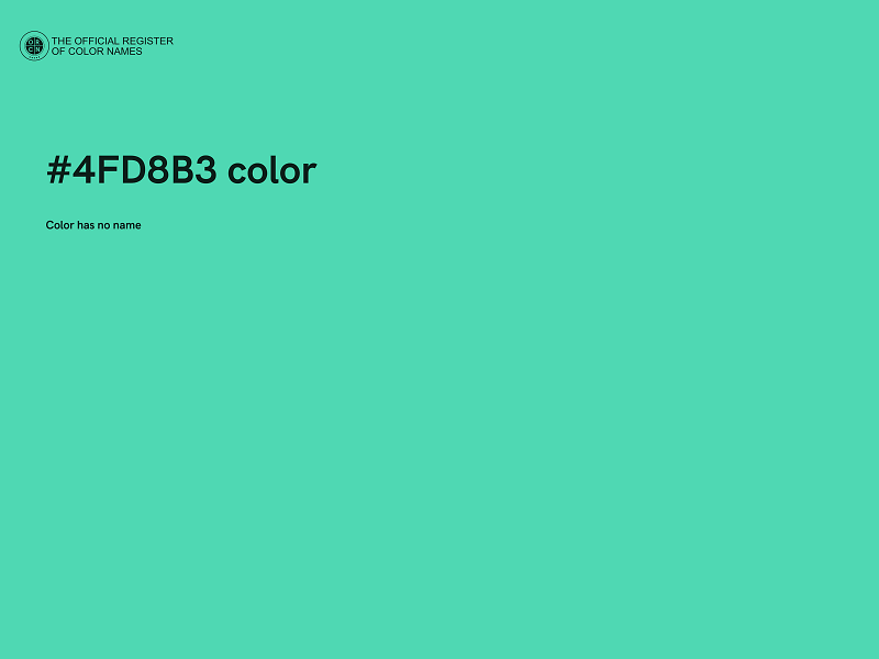 #4FD8B3 color image