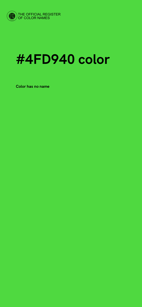 #4FD940 color image