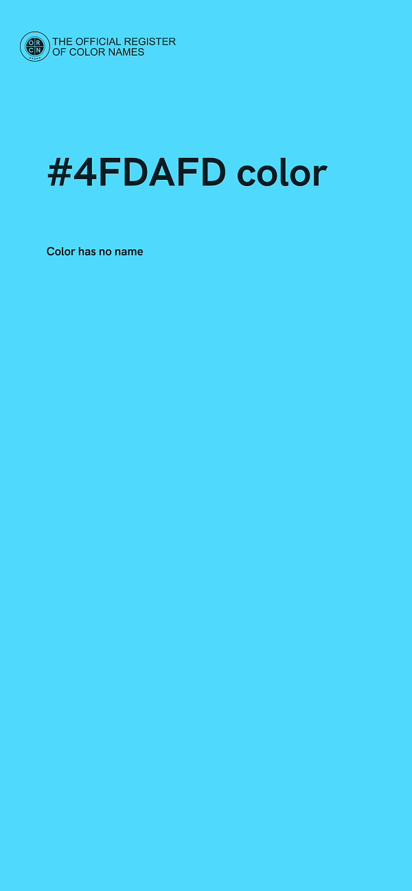 #4FDAFD color image