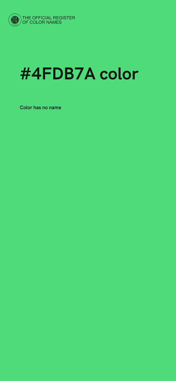 #4FDB7A color image
