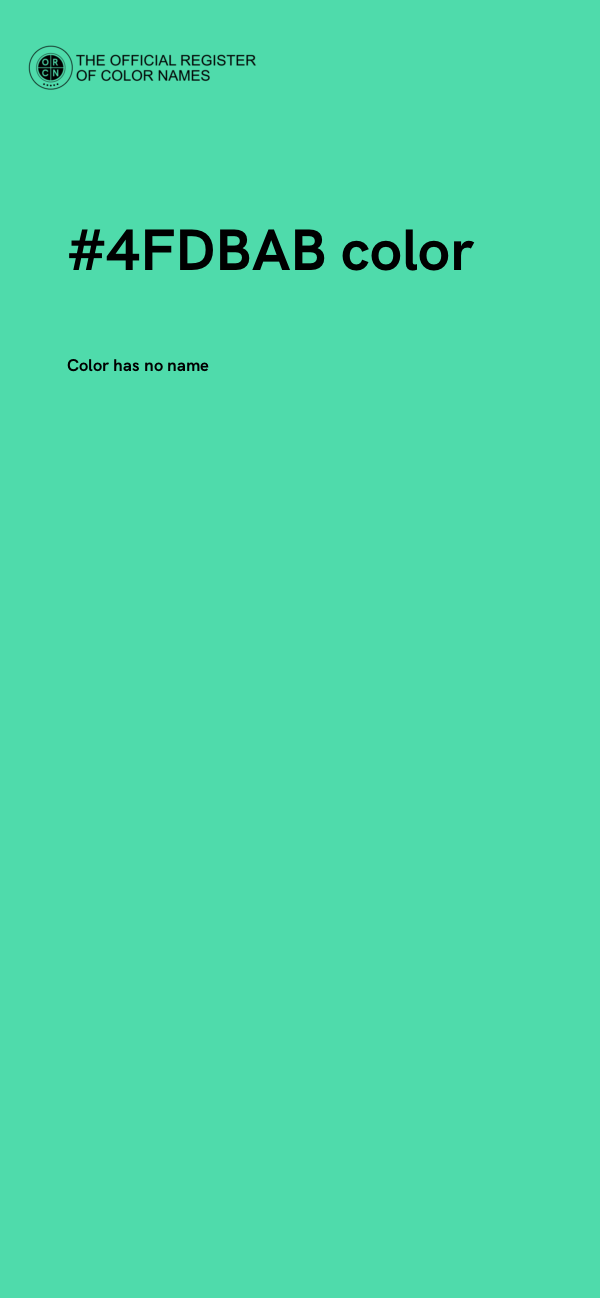 #4FDBAB color image