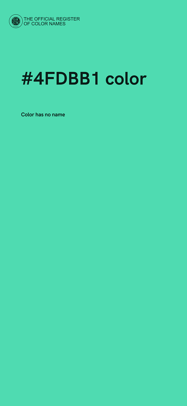 #4FDBB1 color image